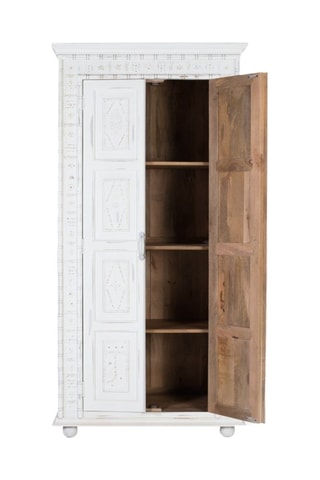 Armoire 2 portes en bois de manguier - 100 x 200 x 50 cm