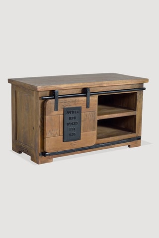 Meuble TV 1 porte en manguier - 90 x 40 x 50 cm