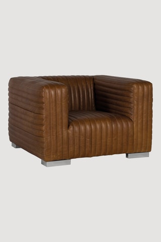 Fauteuil - Marron - En cuir