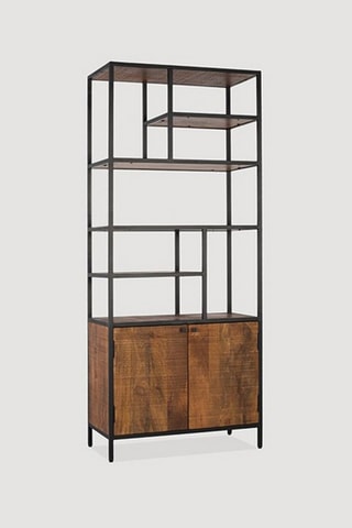 Bibliothèque  -  Noir et cerise