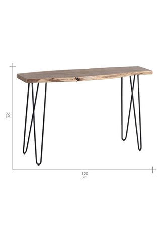 Console en acacia - 76 x 120 x 35 cm