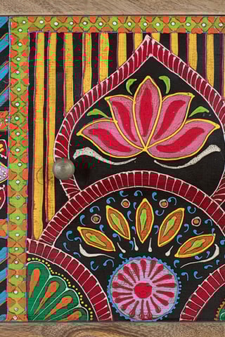 Console 13 tiroirs en manguier - 100 x 105 x 36 cm