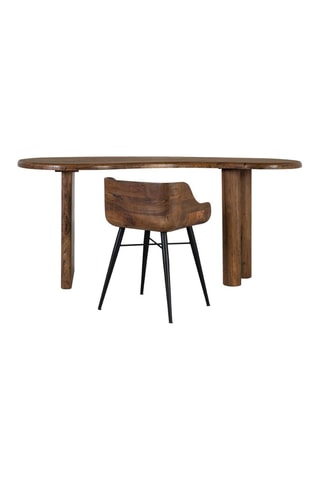 Tabouret de bar en teck - 45 x 70 x 40 cm