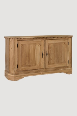 Buffet 2 portes en teck- 150 x 86 x 41,5 cm