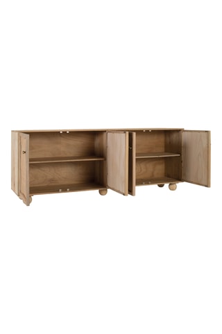 Buffet en manguier 4 portes - 200 x 77 x 40 cm