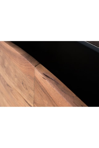 Buffet 4 portes - Naturel et noir