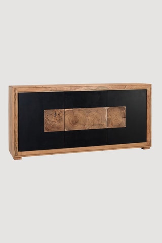 Buffet 3 portes en manguier massif - 190 x 93 x 40 cm