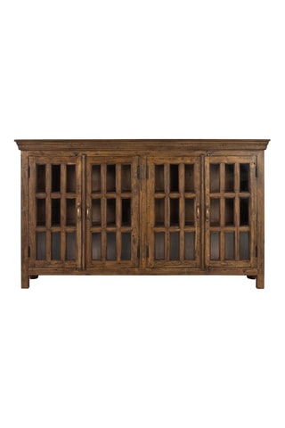 Buffet 4 portes en teck - 188 x 110 x 43 cm