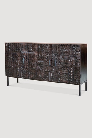Buffet 3 portes en manguier - 150 x 40 x 85 cm