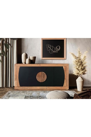 Buffet 4 portes en acacia - 160 x 76 x 40 cm