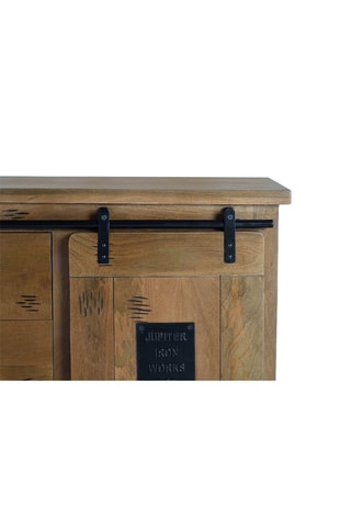 Buffet 2 portes en bois de manguier - 190 x 80 x 45 cm