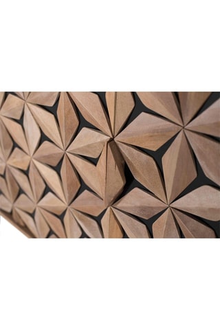 Buffet 4 portes en bois de manguier - 177 x 74 x 40 cm