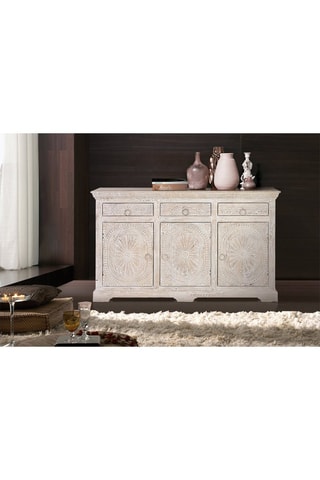 Buffet 3 portes en manguier - 150 x 90 x 40 cm