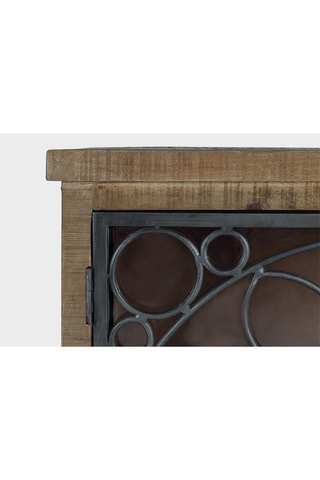 Buffet 4 portes en bois de manguier - 190 x 40 x 95 cm