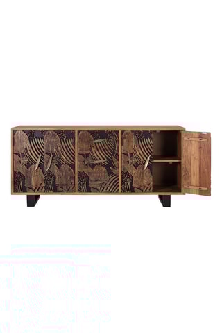 Buffet 4 portes en acacia massif - 175 x 81 x 45 cm