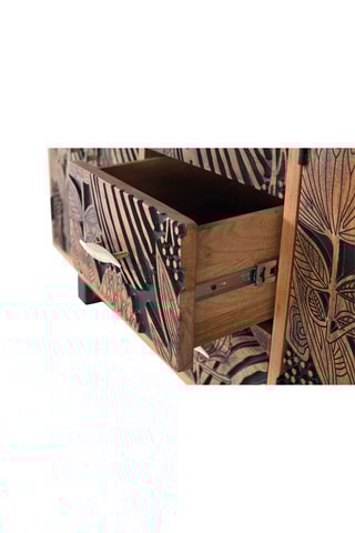 Buffet 4 portes en acacia massif - 175 x 81 x 45 cm