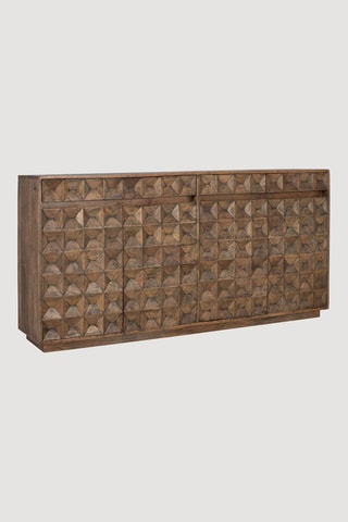 Buffet 4 portes en manguier - 180 x 91 x 40 cm