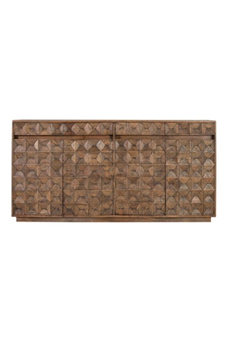 Buffet 4 portes en manguier - 180 x 91 x 40 cm