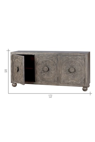 Buffet 3 portes en manguier - 172 x 43 x 82 cm
