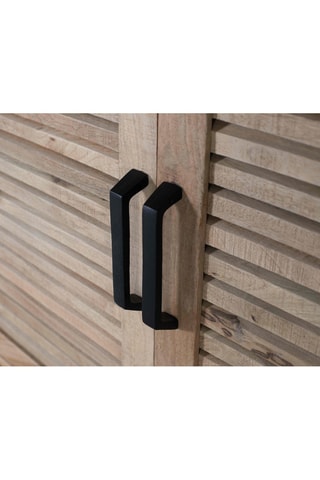 Buffet 4 portes en bois de manguier - 200 x 90 x 48 cm