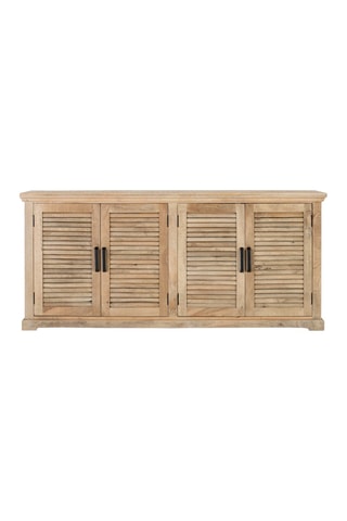 Buffet 4 portes en bois de manguier - 200 x 90 x 48 cm