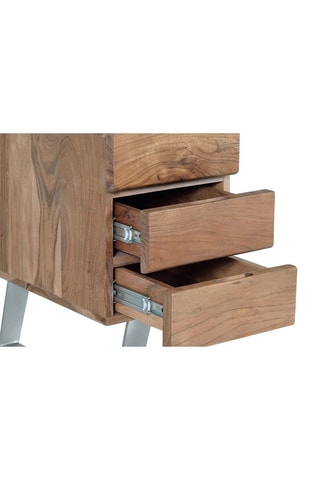 Bureau 3 tiroirs en acacia - 80 x 147 x 63 cm