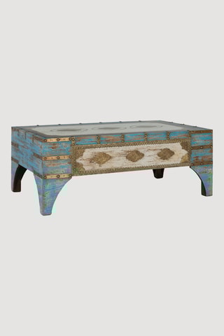 Table basse en manguier - 120 x 46 x 70 cm