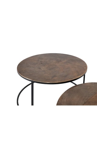 2 tables d'appoint - 70 x 42 / 81 x 47 cm
