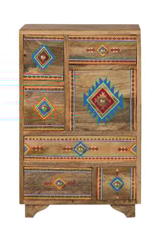 Table de chevet en bois de manguier - 65 x 43 x 29 cm