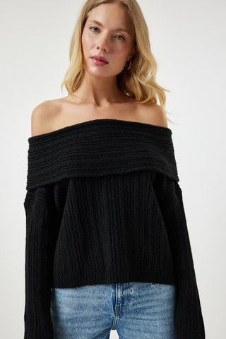 Camisola regular - Preto