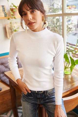 Camisola regular - Branco