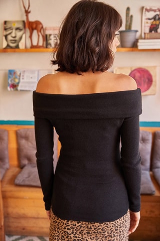 Camisola slim - Preto