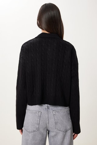 Camisola regular - Preto