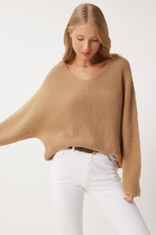 Camisola oversize - Bege