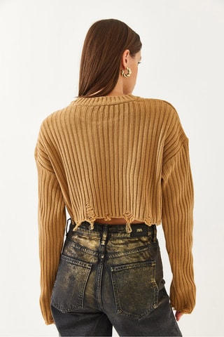 Camisola regular - Camel