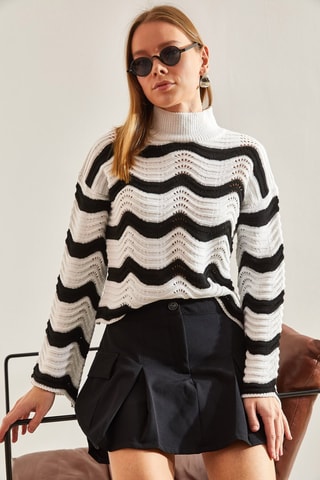 Camisola - Branco e preto