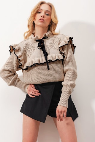 Camisola regular - Bege