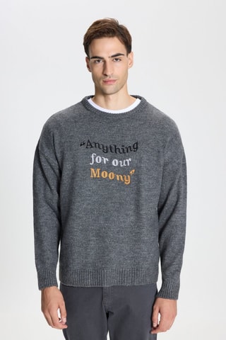 Camisola regular - Cinzento