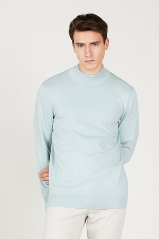 Camisola regular - Azul-claro 