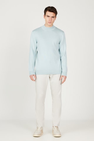 Camisola regular - Azul-claro 