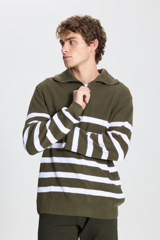 Camisola - Caqui e cru