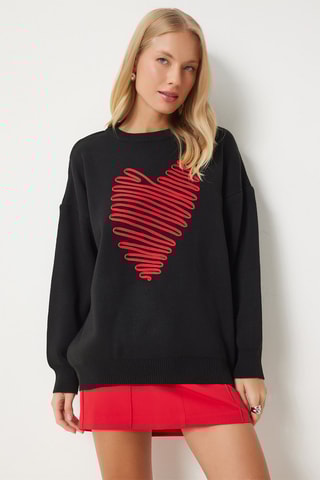 Camisola oversize - Preto