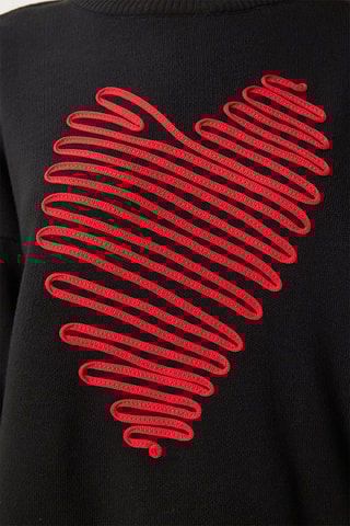 Camisola oversize - Preto