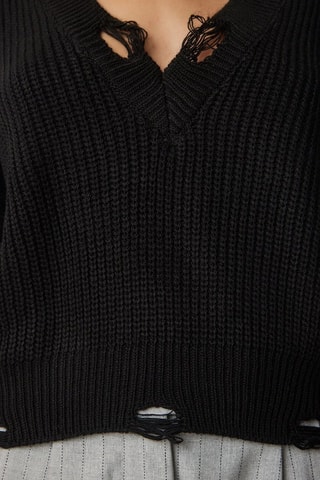 Camisola regular - Preto