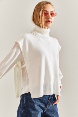 Camisola sem mangas - Cru