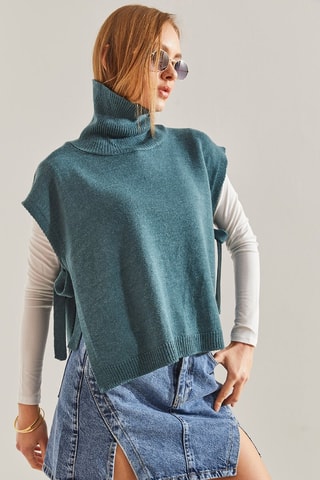 Camisola sem mangas - Verde-escuro