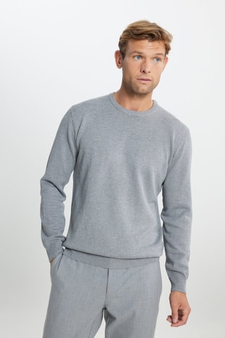 Camisola - Cinzento-claro mesclado