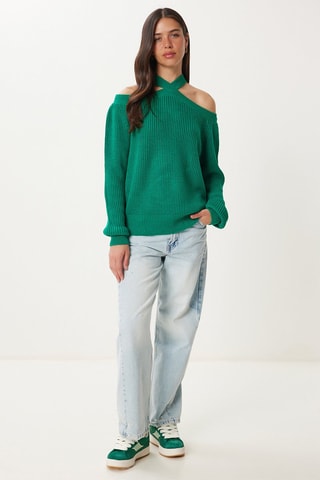 Camisola - Verde-escuro