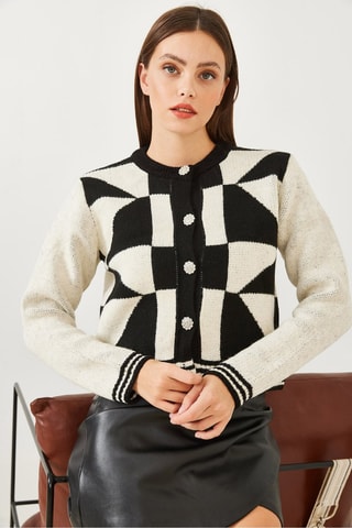 Casaco de malha - Cru