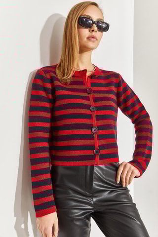 Casaco de malha - Vermelho